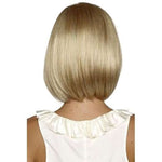 Women Synthetic Short Straight Bob Hairstyle Blonde Highlights Wig