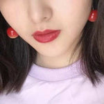 Veile Studios Cherry Sweet Girl Fun Fruit Plum Pie Earrings