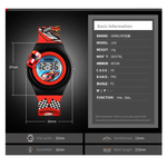 Veile Studios Skmei Children Electronic Watch Car Shape Toy Lcd Digital Wrist Watches Children's Watches