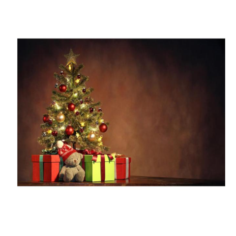 Christmas Tree Decor Lamp Backdrop Photo Customized Tapestry Colorful Seasonal Decorations