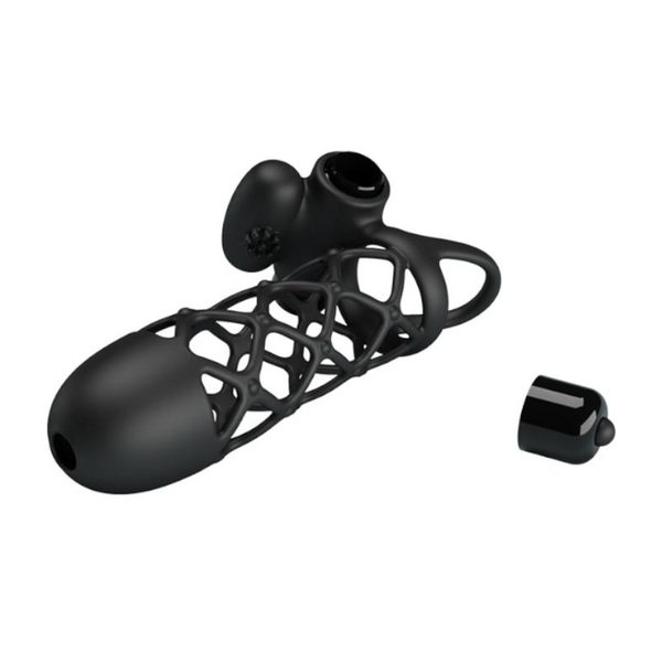 Cage 10 Speeds Clitoris  Elastic Net Sleeve  Ring Clitoral s