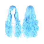 Cosplay Long Hair Wig High Temperature Silk Multi Colored Cartoon 80Cm