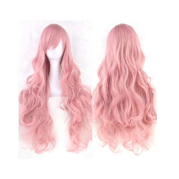 Cosplay Long Hair Wig High Temperature Silk Multi Colored Cartoon 80Cm Wigs Facial Hair