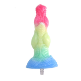 Colourful Rainbow Big Dildo Vac U Lock Attachments For Automatic Sex Machine