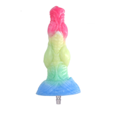 Colourful Rainbow Big Dildo Vac U Lock Attachments For Automatic Sex Machine Sex Machine Attachments