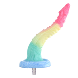 Colourful Rainbow Big Dildo Vac U Lock Attachments For Automatic Sex Machine Sex Machine Attachments