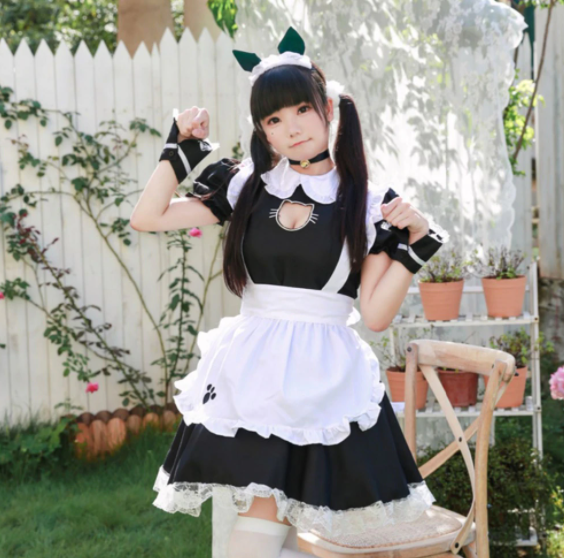 Complete Neko Maid Outfit Costume Women Women's Costumes