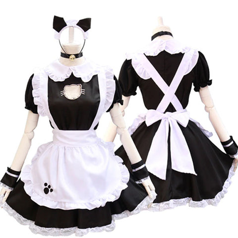 Complete Neko Maid Outfit Kawaii Costume Women
