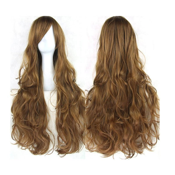 Cosplay Long Hair Wig High Temperature Silk Multi Colored Cartoon 80Cm Wigs Facial Hair