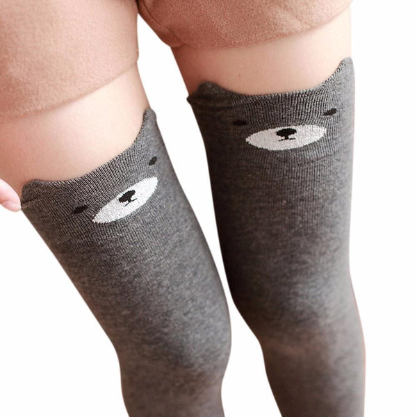 Cotton Animal Thigh Highs Knee Socks