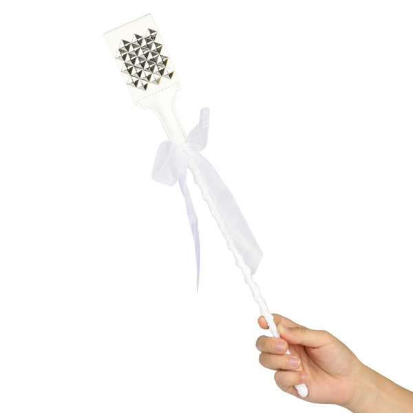 White Crop Sex Whip Spanking Toy Impact Play   Restraints Crops