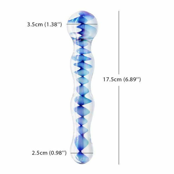 Crystal Glass Dildo Long Butt Plug Waterproof Colourful Anal Beads Non Vibrating Butt Plugs