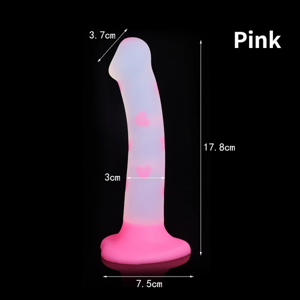 Cute Jelly Soft Dildo Gspot Masturbator Silicone Luminous Anal Butt Plug Realistic Dildos