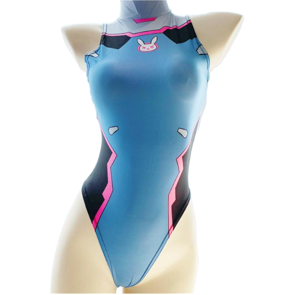 D.Va Overwatch Anime Cosplay Leotard One Piece Bodysuit Costume Women's Costumes