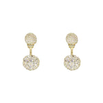 Veile Studios Super Full Inlaid Zircon Mesh Fashionable Temperament For Women Earrings