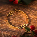 Veile Studios Infinity Heart Bracelet Bangle Crystal Love Forever Symbol Charm Bracelets