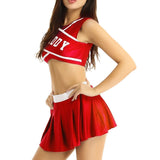 Daddy Cheerleader Crop Top Outfit Ddlg Littles Kawaii Costume