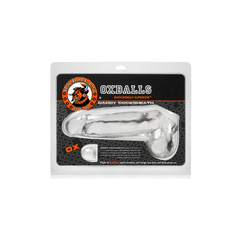 Cock & Ball Toys Daddy Cocksheath With Balls Clear