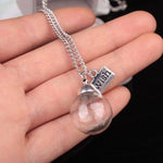 Veile Studios Dandelion Dry Flower Design Fashion Necklace Silver Necklaces & Pendants
