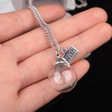 Veile Studios Dandelion Dry Flower Design Fashion Necklace Silver Necklaces & Pendants