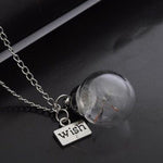 Veile Studios Dandelion Dry Flower Design Fashion Necklace Silver Necklaces & Pendants