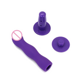 Dildo With Harness Adjustable Strapon Panties Purple Pink Black Dong