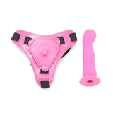 Dildo With Harness Adjustable Strapon Panties Purple Pink Black Dong