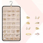 Veile Studios Double Sided Hanging Jewelry Display Organizer Storage Roll With Hook Jewellery Holders & Organisers