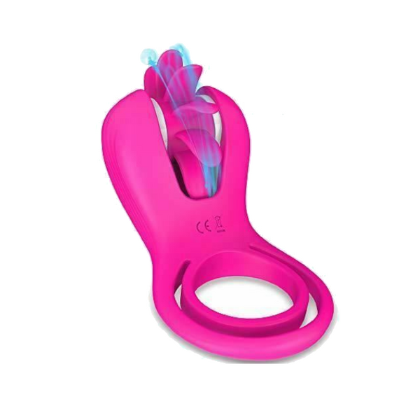 Double  Ring Spinning Oral Sex Licking 10 Speeds For Couples    Rings
