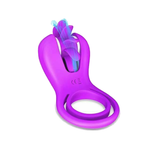 Double Penis Ring Spinning Oral Sex Licking 10 Speeds For Couples Cock Vibrator
