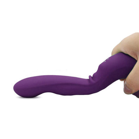 Women's Gspot Clitoral Excitement Massage Pat Sucking Vibrator Green Purple Pin
