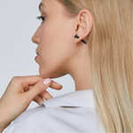 Veile Studios 4 Pairs Stainless Steel Women's Men's Screw Pierced Tunnel Earrings