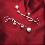 Veile Studios Women Pendant Beans Tassel Long Drop Elegant Dangle Earrings
