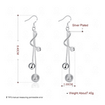 Veile Studios Women Pendant Beans Tassel Long Drop Elegant Dangle Earrings