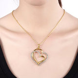 Veile Studios Eco Friendly Gold Heart Shaped Pendant Necklace For Ladies Necklaces & Pendants