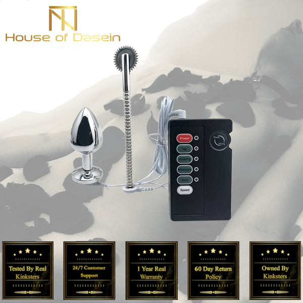 Stainless Steel Anal Plug Wartenberg Wheel Electro Stimulation  Electro & Medical Play