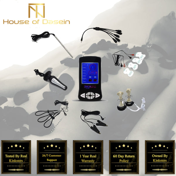 Electro Shock Nipple Clamps Suction Sound Butt Plug  Rings  Electro & Medical Play