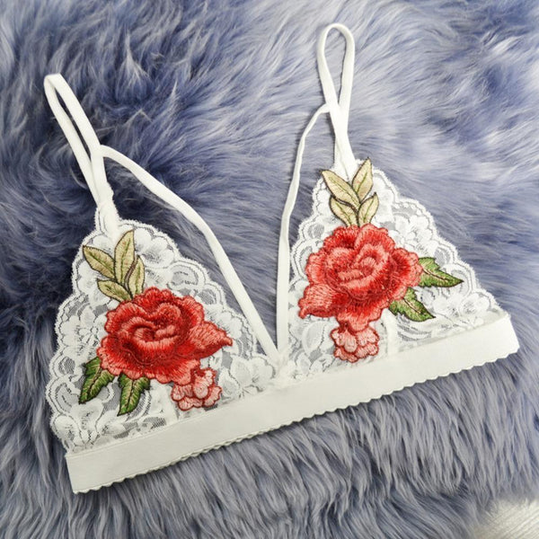 Embroidered Harness Bralette Lingerie Women Bras & Bra Sets