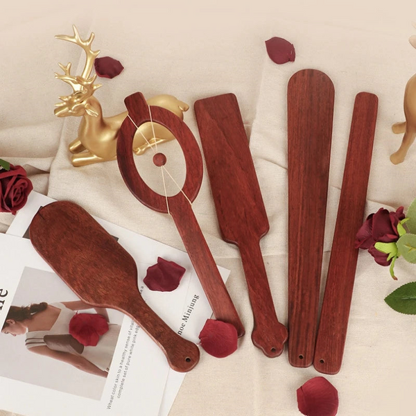 Erotic Spanking Paddle Smooth Rosewood Flap Whip  Fantasy Flogger Toys Paddles