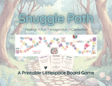 Snuggle Path Printable Littlespace Board Game | Emotions Connection Imagination Ddlg Gift Board Games