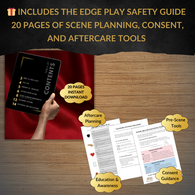 330  Printable Scene Idea Prompts Edge Play Safety Guide Desire & Devotion Expansion Pack Kinky Couples Extreme Dominant Submissive Sex Games