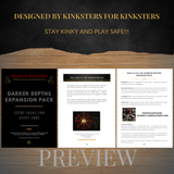 330  Printable Scene Idea Prompts Edge Play Safety Guide Desire & Devotion Expansion Pack Kinky Couples Extreme Dominant Submissive Sex Games