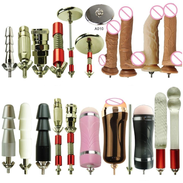24 Types Noiseless Premium F11 Attachment Screw Dildo Suction Cup Sex Machine For Women Sex Machine Attachments