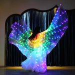 Wings Led Glowing Rainbow Costume Colourful Cosplay