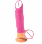 23Cm 9.1Inch Silicone Faak Dildo Realistic 4.3Cm Thick Butt Plug Anal Pink