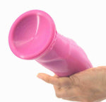 Faak 22Cm 8.7Inch Silicone Dildo Dong Butt Plug Sex Toy Anal 5.8Cm Thick Pink