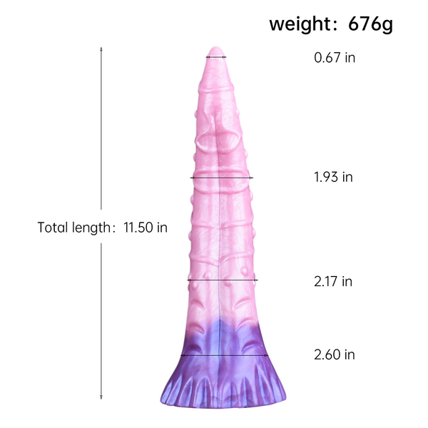 29 Centimeter Pink Purple Long Tentacle Silicone Textured Dildo For Intimate Pleasure Fantasy Dildos