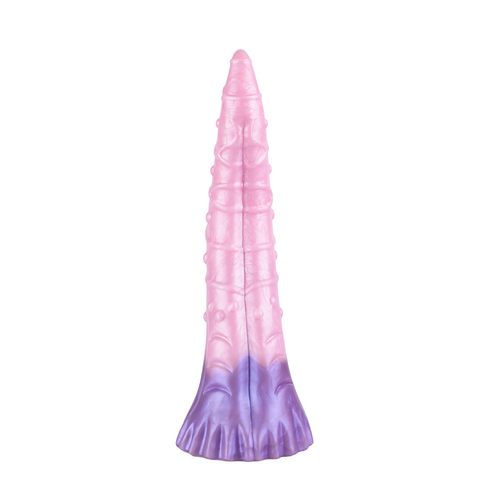 29Cm Pink Purple Long Tentacle Silicone Textured Dildo