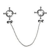 Nipple & Clitoral Toys House Of Dasein Breast Clip Leather Belt Bondage Stainless Steel Nipple Clamp With Chains