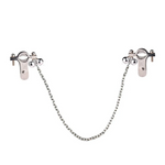 Nipple & Clitoral Toys House Of Dasein Breast Clip Leather Belt Bondage Stainless Steel Nipple Clamp With Chains